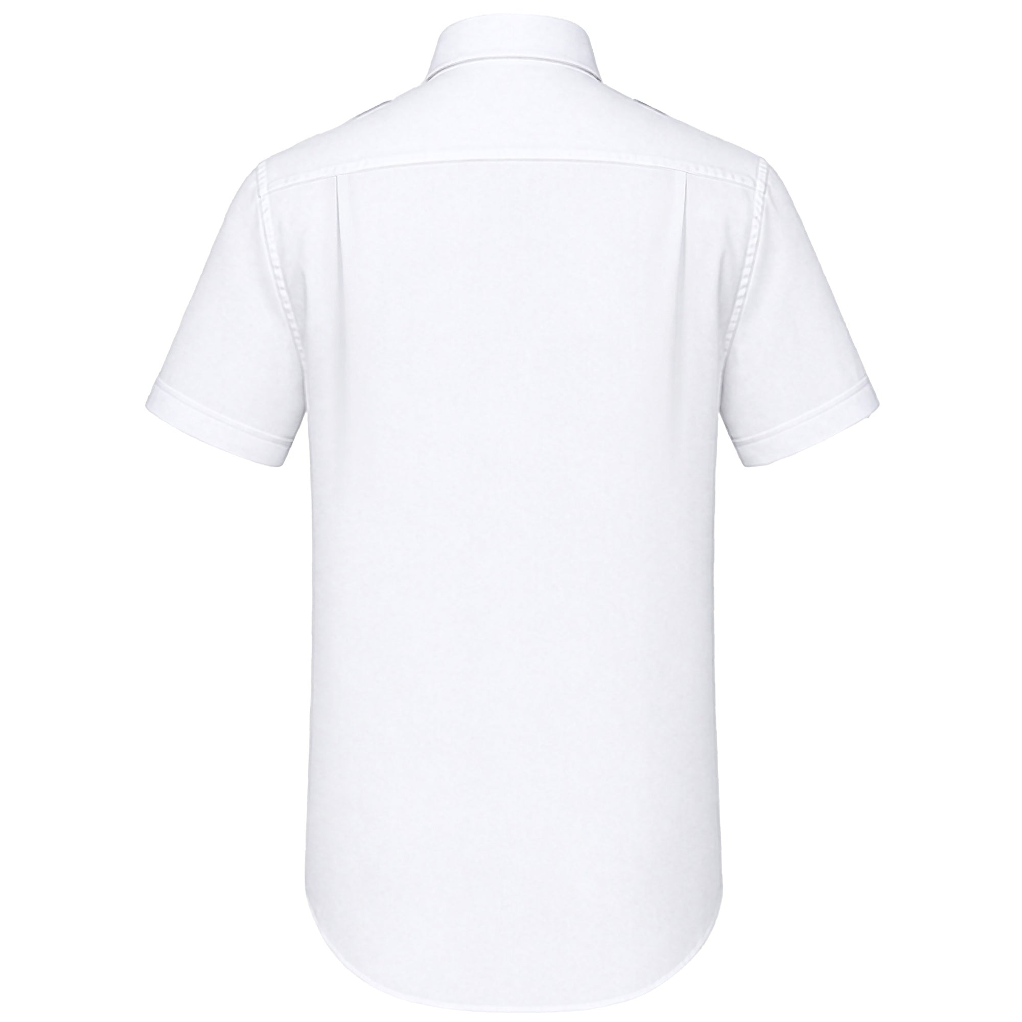 Men's Pilot Shirt - Modern Cut / Gold Label / Short Sleeve / Regular Length