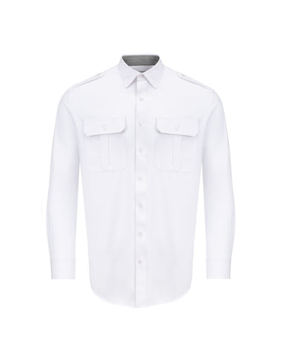 Men's Pilot Shirt - Silver Label - Men's - White - JetSeam Men's Pilot Shirt - Silver Label - Men's - White - JetSeam