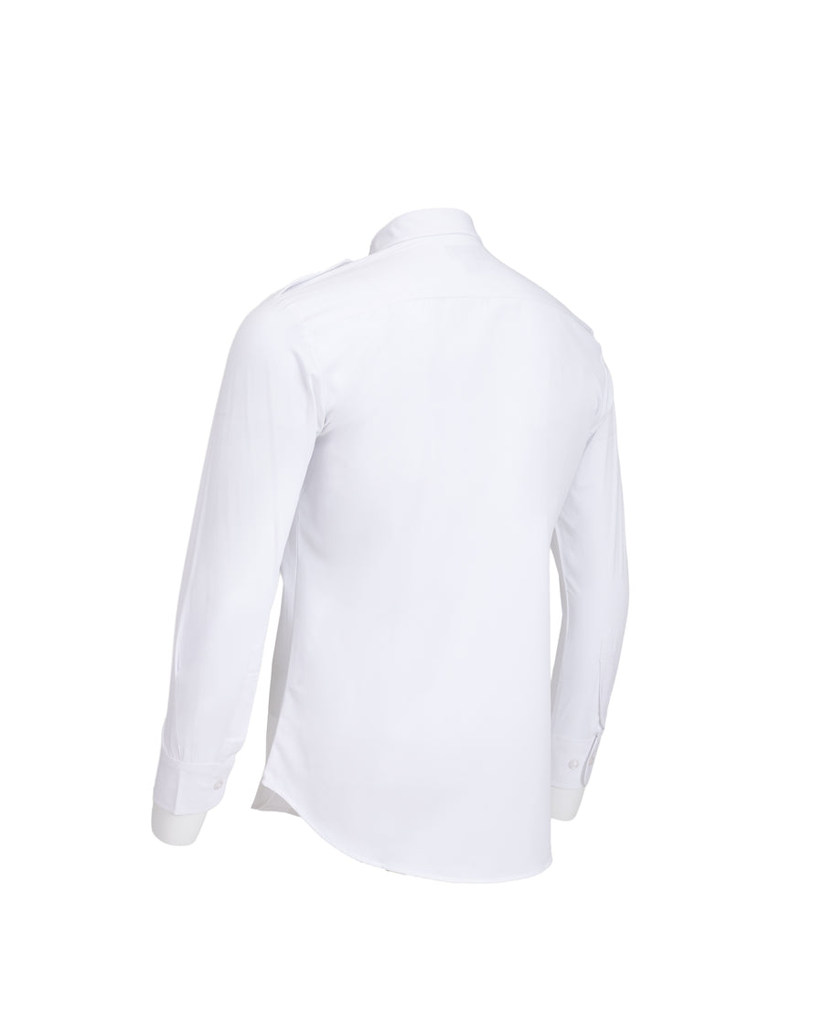 Men's Pilot Shirt (Silver Slim Cut / Long Sleeve)